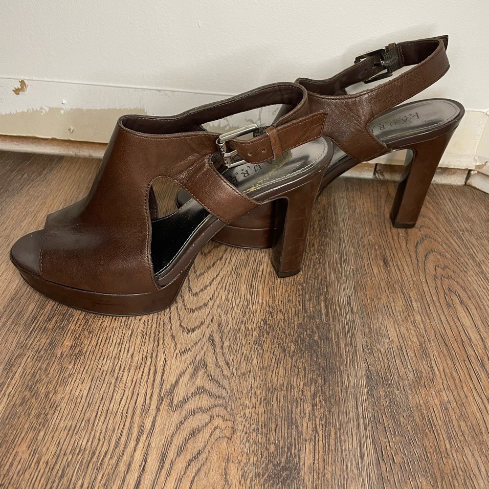 Lauren Ralph Lauren platform slingback sandals